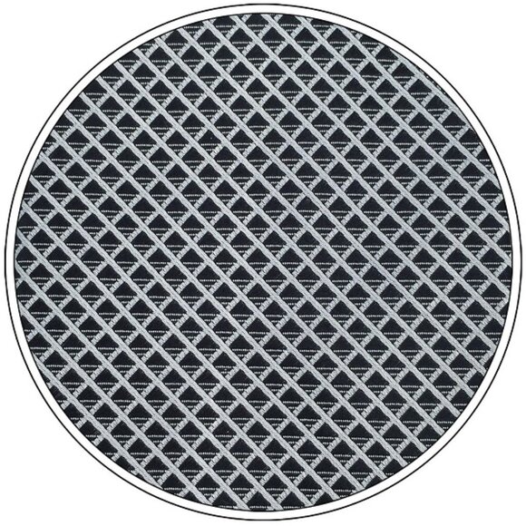 New Black Silver Grey Gray Diamonds Stripe Check Plaid Design 100% SILK TIE - Picture 4 of 4